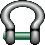Alloy Bow Shackle - Type E Safety Pin
