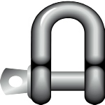 Large Dee Shackles - Type A Screw Pin