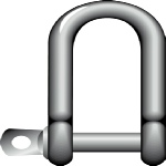 S/Col Large Dee Shackle - Type A Screw Pin